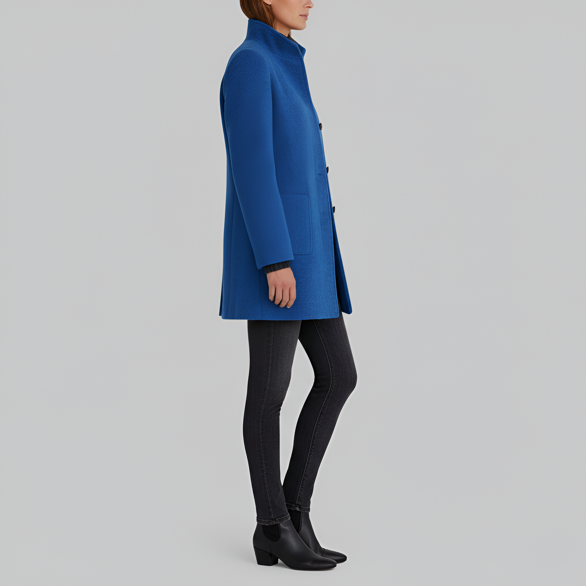 Grigio Wool Blend Coat for Everyday Warmth and Style