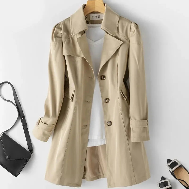 Classic Trench Coat: Effortless Everyday Elegance — Khaki