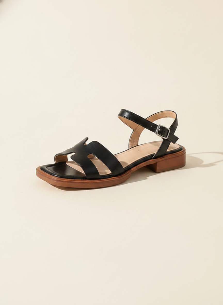 Adjustable Ankle Strap Flat Sandals for Everyday Comfort