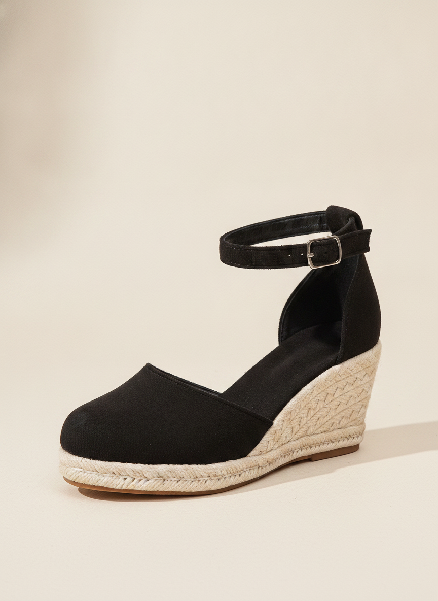 Comfortable Wedge Sandals with Adjustable Ankle Strap